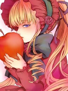 Rating: Safe Score: 0 Tags: 1girl apple bad_id bad_pixiv_id blonde_hair blue_eyes blush bonnet bow doll dress drill_hair expressionless flower food frills fruit hair_ribbon hairband holding holding_food holding_fruit image konnyaku_serori long_hair long_sleeves looking_at_viewer red_dress red_flower red_rose ribbon rose rozen_maiden rozen_maiden_traumend shinku solo twintails upper_body User: admin