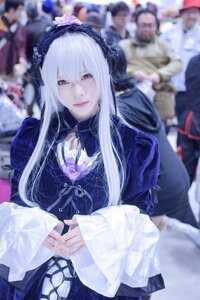 Rating: Safe Score: 0 Tags: 1girl 3d blurry blurry_background blurry_foreground depth_of_field dress frills gothic_lolita hairband lolita_fashion long_hair long_sleeves looking_at_viewer photo red_eyes ribbon solo solo_focus suigintou wide_sleeves User: admin