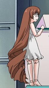 Rating: Safe Score: 0 Tags: 1girl bangs brown_hair doll_joints dress full_body image indoors joints long_hair solo standing suiseiseki very_long_hair white_dress User: admin