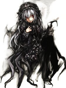 Rating: Safe Score: 0 Tags: 1girl bad_id bad_pixiv_id black_dress dress frills full_body hairband hiens image long_hair long_sleeves looking_at_viewer red_eyes rose rozen_maiden silver_hair sitting solo suigintou very_long_hair User: admin