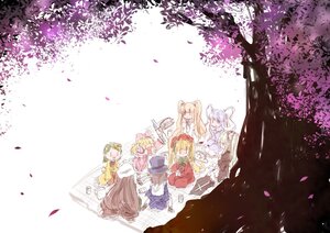 Rating: Safe Score: 0 Tags: 6+girls alice_margatroid animal_ears blonde_hair bow brown_hair cherry_blossoms closed_eyes dress flower hair_ornament hairband hat image long_hair mouse_ears multiple multiple_girls petals short_hair silver_hair smile tagme twintails User: admin