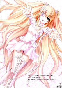 Rating: Safe Score: 0 Tags: 1girl blonde_hair boots cross-laced_footwear dress eyepatch flower hair_flower hair_ornament image kirakishou long_hair outstretched_hand reaching rose solo thigh_boots thighhighs very_long_hair zettai_ryouiki User: admin