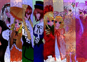 Rating: Safe Score: 0 Tags: 6+girls blonde_hair blue_eyes bow brown_hair dress drill_hair eyepatch frills hat hina_ichigo image kanaria long_hair long_sleeves looking_at_viewer multiple multiple_girls pink_bow red_eyes shinku short_hair siblings silver_hair sisters souseiseki suigintou suiseiseki tagme top_hat twins twintails very_long_hair User: admin