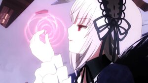 Rating: Safe Score: 0 Tags: 1girl bangs black_ribbon dress eyebrows_visible_through_hair frills hairband image long_hair long_sleeves profile ribbon silver_hair solo suigintou User: admin