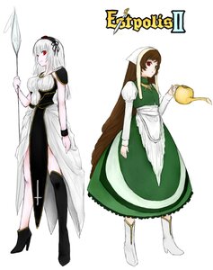 Rating: Safe Score: 0 Tags: 2girls boots brown_hair dress full_body high_heels holding image jewelry long_hair multiple_girls pair puffy_sleeves red_eyes standing suigintou suiseiseki thighhighs white_hair User: admin