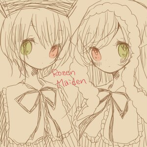 Rating: Safe Score: 0 Tags: 2girls auto_tagged bangs blush capelet closed_mouth eyebrows_visible_through_hair frills green_eyes image long_hair looking_at_viewer monochrome multiple_girls pair ribbon sepia siblings simple_background sisters souseiseki suiseiseki User: admin