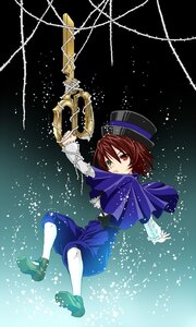 Rating: Safe Score: 0 Tags: 1girl brown_hair full_body green_eyes hat heterochromia holding image long_sleeves red_eyes short_hair skirt solo souseiseki top_hat white_legwear User: admin