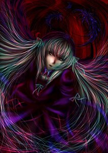 Rating: Safe Score: 0 Tags: 1girl dress frills image long_hair long_sleeves looking_at_viewer red_eyes red_theme solo suigintou very_long_hair User: admin