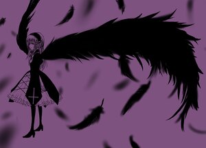 Rating: Safe Score: 0 Tags: 1girl bird black_feathers black_wings blurry crow depth_of_field dress feathered_wings feathers frills hairband image long_sleeves looking_at_viewer monochrome short_hair solo suigintou wings User: admin