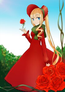 Rating: Safe Score: 0 Tags: 1girl blonde_hair blue_eyes bonnet bouquet camellia dress flower hat holding_flower image long_hair long_sleeves looking_at_viewer pink_flower pink_rose red_dress red_flower red_rose rose shinku sidelocks solo thorns tulip very_long_hair white_rose User: admin