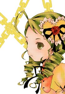 Rating: Safe Score: 0 Tags: 1girl auto_tagged chain drill_hair flower green_eyes green_hair hat image kanaria profile ringlets rose simple_background solo twin_drills white_background User: admin