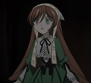 Rating: Safe Score: 0 Tags: 1girl black_ribbon brown_hair dress green_dress green_eyes head_scarf heterochromia image long_hair long_sleeves looking_at_viewer open_mouth red_eyes ribbon simple_background solo suiseiseki very_long_hair User: admin