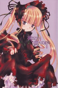 Rating: Safe Score: 0 Tags: 1girl blonde_hair blush bow dress frills image lace lolita_fashion long_hair long_sleeves looking_at_viewer red_dress shinku solo twintails User: admin