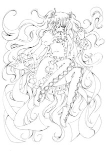 Rating: Safe Score: 0 Tags: 2girls boots dress frills full_body greyscale hair_ornament image kirakishou long_hair long_sleeves monochrome multiple_girls solo striped thigh_boots twintails very_long_hair User: admin