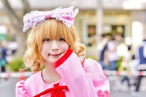 Rating: Safe Score: 0 Tags: 1girl blonde_hair blurry blurry_background blurry_foreground bow depth_of_field dress frills hinaichigo lips long_sleeves looking_at_viewer photo photo_background ribbon short_hair solo User: admin
