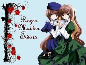 Rating: Safe Score: 0 Tags: 2girls blue_dress brown_hair dress flower frills green_dress green_eyes hat head_scarf holding_hands image long_hair long_sleeves looking_at_viewer multiple_girls pair red_flower red_rose rose short_hair siblings simple_background sisters souseiseki suiseiseki twins very_long_hair User: admin