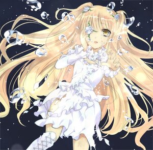 Rating: Safe Score: 0 Tags: 1girl air_bubble blonde_hair boots bubble cross-laced_footwear crying_with_eyes_open doll_joints dress eyepatch flower hair_flower hair_ornament image joints kirakishou long_hair rose solo tears two_side_up underwater very_long_hair water_drop white_rose yellow_eyes User: admin