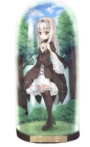 Rating: Safe Score: 0 Tags: 1girl :< asa_(swallowtail) bangs black_dress black_legwear blush boots commentary_request day dress eyebrows_visible_through_hair frills full_body garters gothic_lolita hair_between_eyes hairband highres image lolita_fashion long_hair long_sleeves looking_at_viewer outdoors photoshop_(medium) red_eyes rozen_maiden solo standing suigintou thigh_boots thighhighs tree User: admin
