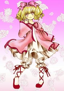 Rating: Safe Score: 0 Tags: 1girl blonde_hair bloomers bow cross-laced_footwear doily dress floral_background flower frills hair_bow hina_ichigo hinaichigo image long_sleeves pink_background pink_bow pink_flower pink_rose ribbon rose short_hair smile solo underwear white_flower white_rose User: admin