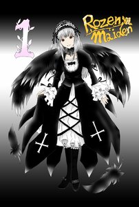 Rating: Safe Score: 0 Tags: 1girl black_dress black_footwear black_wings boots dress feathers frills full_body gradient gradient_background hairband image lolita_hairband long_hair long_sleeves looking_at_viewer red_eyes silver_hair solo standing suigintou wings User: admin