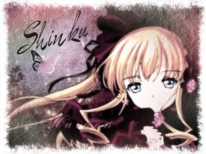 Rating: Safe Score: 0 Tags: 1girl animal blonde_hair blue_butterfly blue_eyes bow bug butterfly dress flower image insect long_hair shinku solo User: admin
