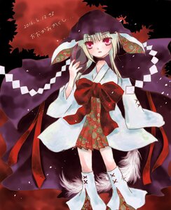 Rating: Safe Score: 0 Tags: 1girl animal_ears blonde_hair fox_tail hood image japanese_clothes looking_at_viewer red_eyes solo suigintou tail wolf_tail User: admin