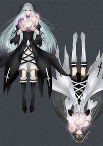 Rating: Safe Score: 0 Tags: 1girl boots breasts doll dress hairband image knee_boots long_hair multiple_views red_eyes ribbon silver_hair solo stuffed_animal suigintou very_long_hair wings User: admin