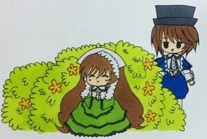 Rating: Safe Score: 0 Tags: 2girls brown_hair chibi closed_eyes dress flower green_dress hat image long_hair long_sleeves multiple_girls pair short_hair siblings sisters souseiseki suiseiseki top_hat very_long_hair User: admin