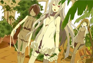 Rating: Safe Score: 0 Tags: 3girls 4girls albino brown_hair closed_eyes doll_joints dress flower gloves image joints leaf long_hair multiple multiple_girls plant red_eyes rose short_hair tagme thighhighs thorns tree twintails vines white_hair User: admin