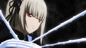 Rating: Safe Score: 0 Tags: 1girl bangs dress eyebrows_visible_through_hair hair_ribbon hairband holding holding_sword holding_weapon image long_sleeves looking_at_viewer red_eyes ribbon solo suigintou sword weapon User: admin