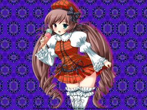 Rating: Safe Score: 0 Tags: 1girl brown_hair dress drill_hair frilled_legwear frills green_eyes hat heterochromia image lace long_hair long_sleeves open_mouth solo suiseiseki thighhighs very_long_hair white_legwear User: admin
