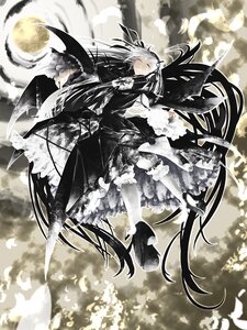Rating: Safe Score: 0 Tags: 1girl closed_eyes cloud commentary_request dress feathers frills full_moon hamuhamu image long_hair moon night rozen_maiden silver_hair sky solo suigintou very_long_hair weapon wings User: admin