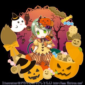 Rating: Safe Score: 0 Tags: 1girl candy food ghost hair_ornament halloween hat image jack-o'-lantern kanaria lollipop open_mouth pumpkin smile solo tree User: admin