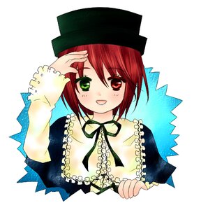 Rating: Safe Score: 0 Tags: 1girl :d auto_tagged blush dress frills green_eyes hat heterochromia image long_sleeves looking_at_viewer open_mouth red_eyes short_hair simple_background smile solo souseiseki upper_body white_background yuuri User: admin