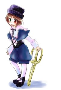 Rating: Safe Score: 0 Tags: 1girl blush brown_hair full_body green_eyes hat heterochromia image long_sleeves looking_at_viewer pantyhose red_eyes short_hair simple_background smile solo souseiseki standing top_hat white_background white_legwear User: admin