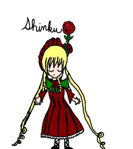 Rating: Safe Score: 0 Tags: 1girl blonde_hair bonnet bow closed_eyes dress flower full_body green_bow image long_hair long_sleeves red_dress rose shinku simple_background solo standing very_long_hair white_background User: admin