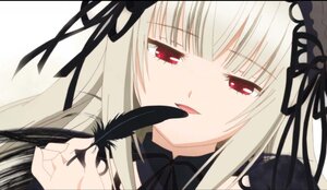 Rating: Safe Score: 0 Tags: 1girl bangs black_ribbon black_wings detached_collar feathers flower hairband image letterboxed long_hair looking_at_viewer red_eyes ribbon rose silver_hair smile solo suigintou tongue tongue_out User: admin