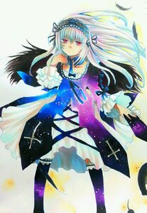 Rating: Safe Score: 0 Tags: 1girl black_wings dress expressionless feathers floating_hair frills hairband image lolita_hairband long_hair long_sleeves looking_at_viewer red_eyes ribbon solo standing suigintou traditional_media watercolor_(medium) wings User: admin