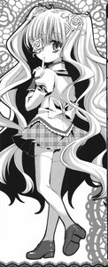 Rating: Safe Score: 0 Tags: 1girl finger_to_mouth flower greyscale hair_flower hair_ornament image kirakishou long_hair monochrome school_uniform serafuku skirt solo thighhighs very_long_hair User: admin