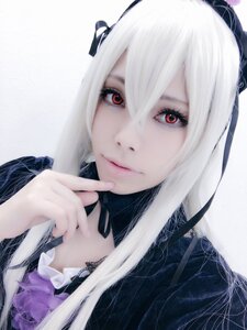 Rating: Safe Score: 0 Tags: 1girl choker closed_mouth fingernails hair_between_eyes lips long_hair looking_at_viewer portrait red_eyes ribbon solo suigintou white_hair User: admin