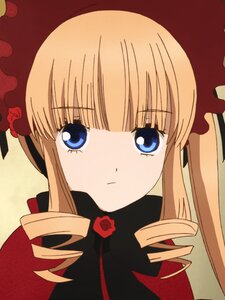 Rating: Safe Score: 0 Tags: 1 1girl bangs blonde_hair blue_eyes blush bonnet bow drill_hair flower hat image long_hair looking_at_viewer red_flower red_rose rose shinku sidelocks simple_background solo twin_drills User: admin