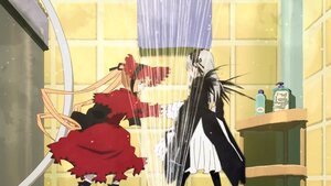 Rating: Safe Score: 0 Tags: 1boy 1girl black_hair curtains dress image indoors long_hair pair shinku standing suigintou twintails very_long_hair User: admin