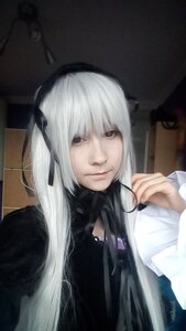 Rating: Safe Score: 0 Tags: 1girl bangs black_ribbon closed_mouth lips long_hair looking_at_viewer ribbon solo suigintou upper_body white_hair User: admin
