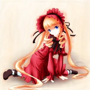 Rating: Safe Score: 0 Tags: 1girl auto_tagged blonde_hair blue_eyes bonnet bow dress drill_hair frills full_body image long_hair long_sleeves looking_at_viewer red_dress shinku shoes sitting solo twin_drills twintails very_long_hair User: admin