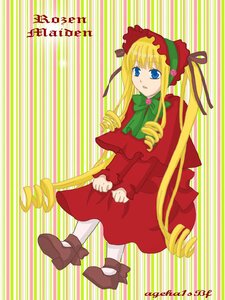 Rating: Safe Score: 0 Tags: 1girl blonde_hair blue_eyes bonnet bow bowtie capelet dress drill_hair full_body green_bow image long_hair long_sleeves looking_at_viewer pantyhose red_dress shinku shoes solo standing twin_drills twintails very_long_hair User: admin