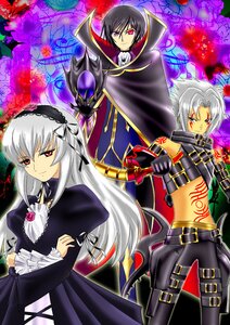Rating: Safe Score: 0 Tags: 1girl belt black_hair dress flower hairband image long_hair long_sleeves looking_at_viewer multiple_boys purple_flower red_eyes rose smile solo suigintou sword tattoo weapon User: admin