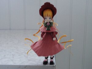 Rating: Safe Score: 0 Tags: 1girl black_footwear blonde_hair blue_eyes bonnet bow bowtie doll dress flower full_body green_bow green_neckwear hat long_hair long_sleeves looking_at_viewer photo red_dress rose shinku solo standing User: admin