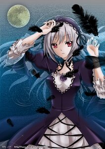 Rating: Safe Score: 0 Tags: 1girl black_wings cross-laced_clothes detached_collar dress feathers flower frilled_sleeves frills hairband image long_hair long_sleeves looking_at_viewer lying on_back parted_lips red_eyes ribbon silver_hair solo suigintou wings User: admin