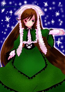 Rating: Safe Score: 0 Tags: 1girl auto_tagged brown_hair dress frills green_dress green_eyes head_scarf heterochromia image long_hair long_sleeves looking_at_viewer red_eyes solo standing suiseiseki twin_drills twintails very_long_hair User: admin