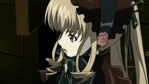 Rating: Safe Score: 0 Tags: 1girl blonde_hair blue_eyes bonnet drill_hair flower image long_hair profile rose shinku solo User: admin